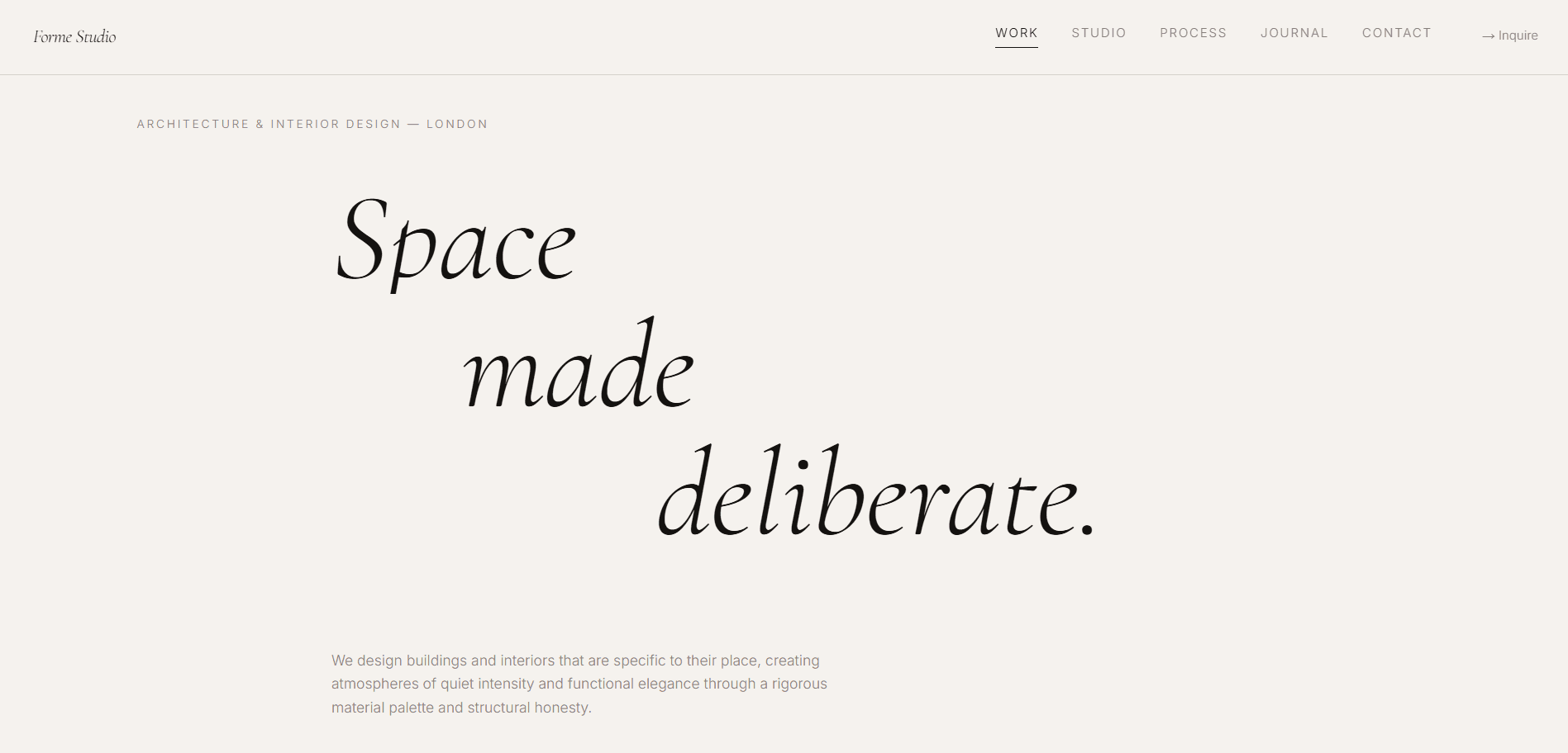 Forme Studio — full website